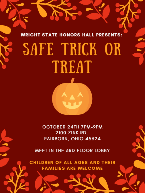WSU Honors Hall Safe Trick or Treat Wright State University